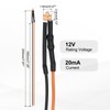 uxcell 50pcs 1.8mm LED Diode Lights, Orange Light DC 12V