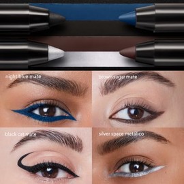 CYZONE - Lápiz Delineador de Ojos en Gel Studio Look Color Black Cat 1.2 g, Alta Pigmentación, Hasta 24 Horas de Duración, Textura Cremosa Efecto No Transfer, Resistente al Agua, No Mancha
