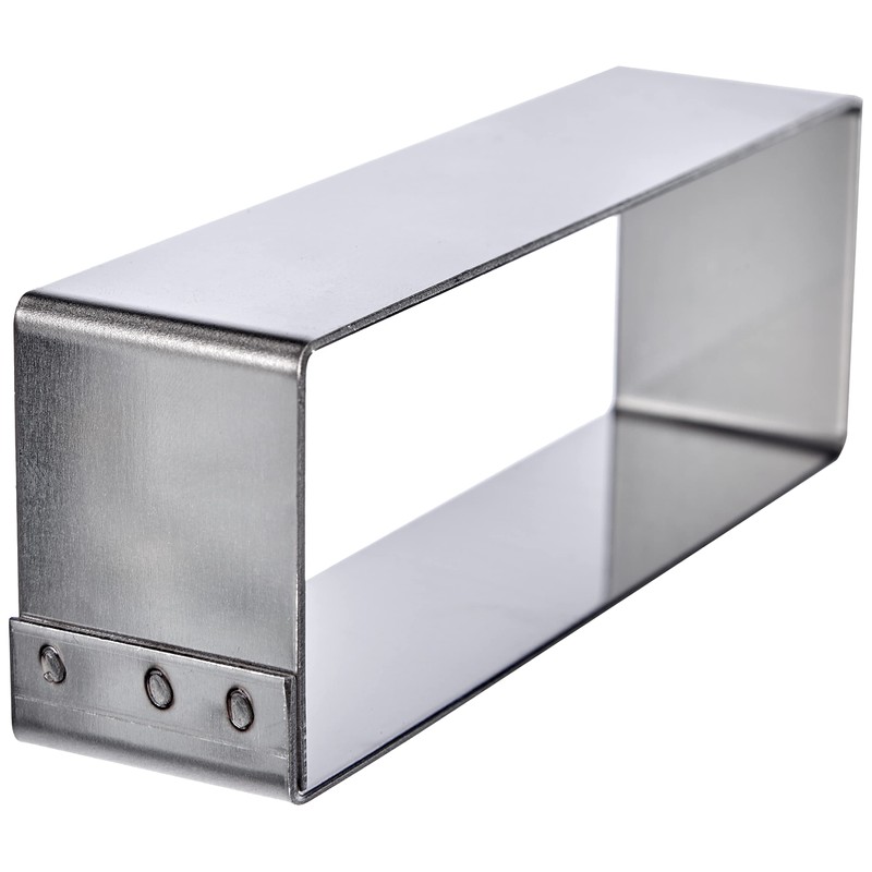 De Buyer 3943.12 Stainless Steel Rectangular Ring, Sharp Corners 12