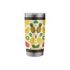 Fruit Pattern Pineapples Mangoes & Kiwis Stainless Steel Insulated Tumbler