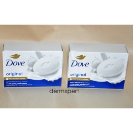 Dove Original 1/4 Moisturizing Cream Soap Bar 3.75oz / 106g x 2 - NEW, SEALED