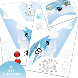 Finest Folia Sticker Set Compatible with Big Bobby Car Classic Sticker for Children's Vehicle, Ride-On Car Toy Car Design Film for Girls Boys R194 (18 Arctic)
