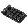 Mini Custom Keypad 12 Mechanical Keys 2 Knobs Programmable Red