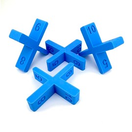 3Dimensional Studio Decking Spacer 4 Pack Multiple Gap width's 5mm, 6mm, 8mm,10mm on Same Spacer., Blue, 14 x 8 x 1.5