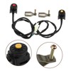Gatuida 2pcs Motorcycle Kill Switch Ignition Button Replacement Ergonomic Design