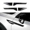 JUIVEEL Glossy Black Style Side Fender Vent Cover Front Side