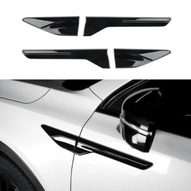 JUIVEEL Glossy Black Style Side Fender Vent Cover Front Side Fender Air Vent Outlet Cover Compatible with Kia Sorento 2024-2025 Accessories
