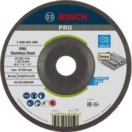 Bosch 2608602489 150 mm Stainless Steel Inox Grinding Disc