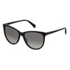 Polaroid Sunglasses Women's PLD 4066/S Cat Eye Sunglasses, Black/Polarized Gray,