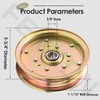 88663 Replacement Idler Pulley Compatible with Bush Hog MTH600, RDTH72