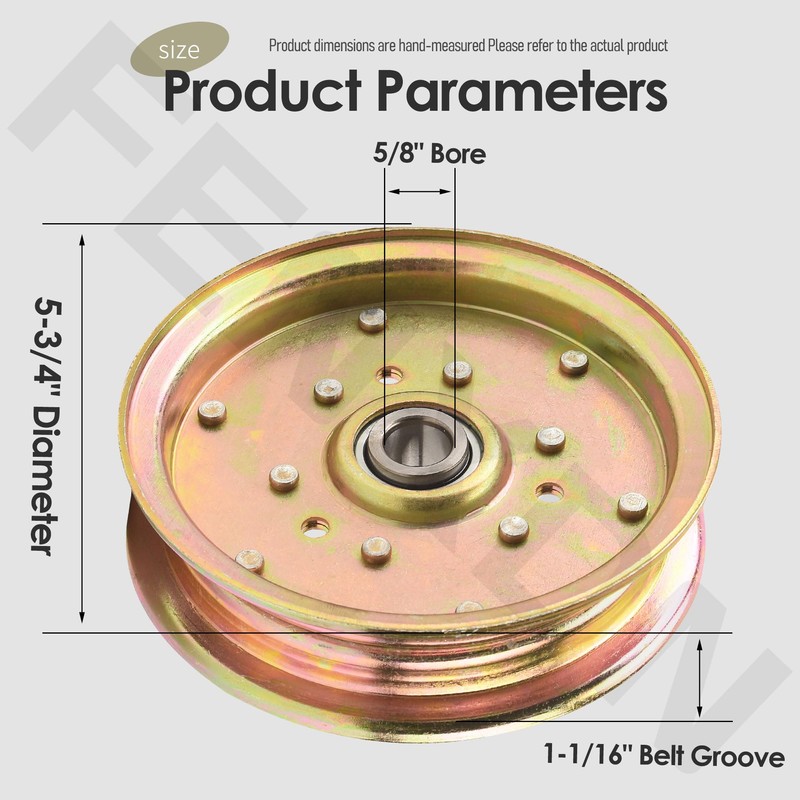 88663 Replacement Idler Pulley Compatible with Bush Hog MTH600, RDTH72