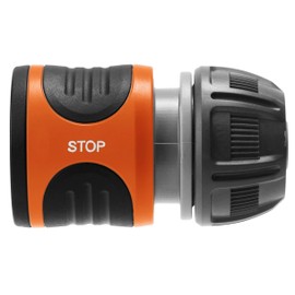 Gardena Water Stop 13 mm (1/2") and 15 mm (5/8"): Connector with Water Stop, Power Grip, Great Hose-gripping Power, Simple Replacement (18213-20)