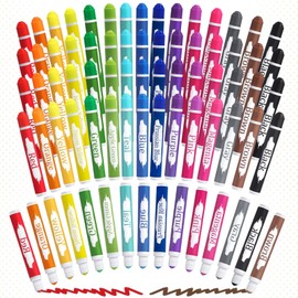 HNSHAG 75pcs Art Bingo Daubers, 15 Colors Washable Dot Markers, Bulk Preschool Art Supplies Paint Craft Kit for Kids Christmas Gift, Ideal for Toddler Art and Crafts Painting Supply Drawing Coloring