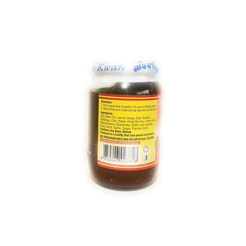 por-kwan tom yum paste (instant hot and soup paste) -