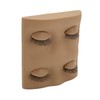 Lash Mannequin Head 2 Pairs Removable Replacement Eyes 3D Simulation