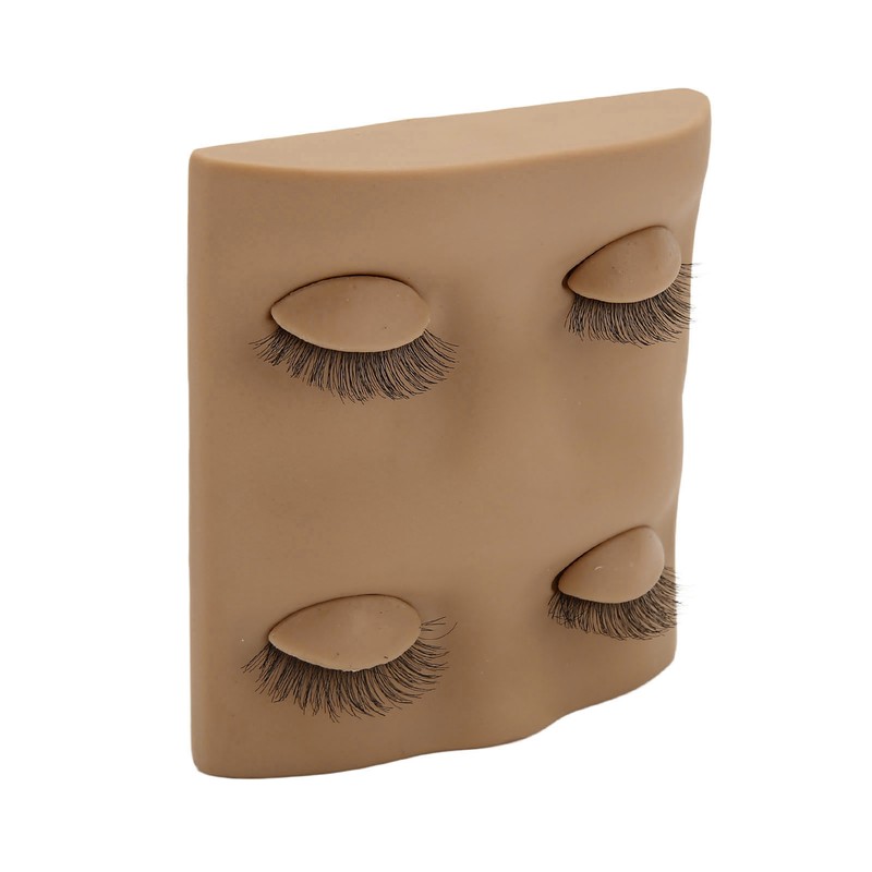 Lash Mannequin Head 2 Pairs Removable Replacement Eyes 3D Simulation