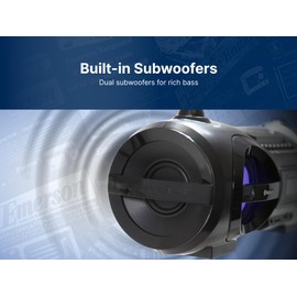 Emerson EPB-3005 Retro Portable Boombox CD Player, AM/FM Radio, Bluetooth, USB, LED Display, Aux-in, Headphone Jack, Battery or AC Powered, Classic Entertainment for Home & Outdoors