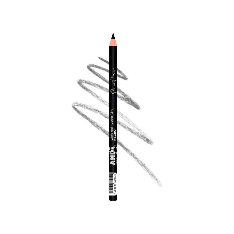 Lápiz Delineador Multiusos Negro Mate para Ojos Cejas Y Labios
