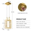 zhllmq Kitchen Island Mini Light Fixture Modern Led Crystal Pendant