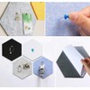 HyFanStr Felt Notice Board, Hexagon Memo Board DIY with 20