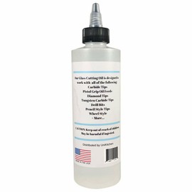 UniKitchen Premium Glass Cutting Oil (8 oz) Specially Formulated for Use with Any Glass Cut