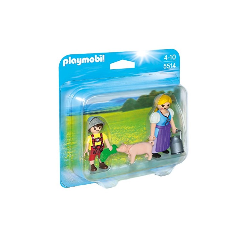 Playmobil 5514 Country Farm Woman and Boy Duo Pack