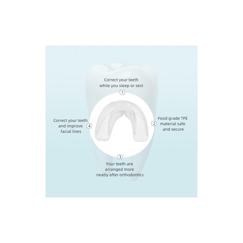 Bandejas dentales protectoras de silicona para brackets, multifuncionales, con clip