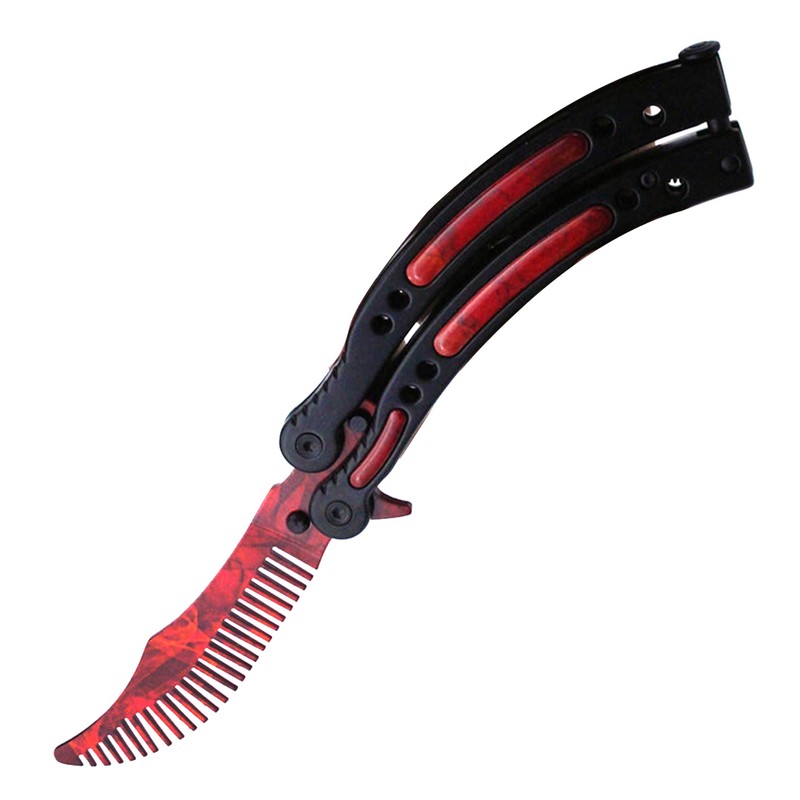 Foldable Comb Stainless Steel Butterfly Exercise Training Comb Styling Tools
