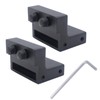 Joyangy Barn Door Roller Stopper Hardware, 2PCS 41×7mm/1.61"×0.28"(L×W) Flat Track