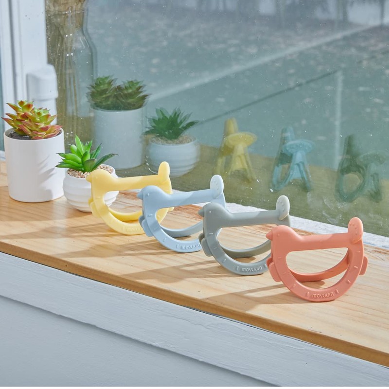 Moyuum Silicone Swing Bird Teether Toy | Made in Korea,
