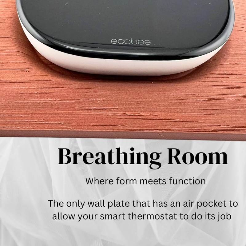 Rosewood Square Wall Plate for Ecobee Smart Thermostat Enhanced and