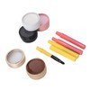 4Pcs Mapping Brow Paste Washable Eyebrows Design Paste White Black