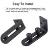 TeTupGa 2 Pack Sliding Barn Door Floor Guides, Flush Sliding