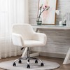 KCC KCC Faux Fur Vanity Makeup Desk Chair, Comfy Fluffy