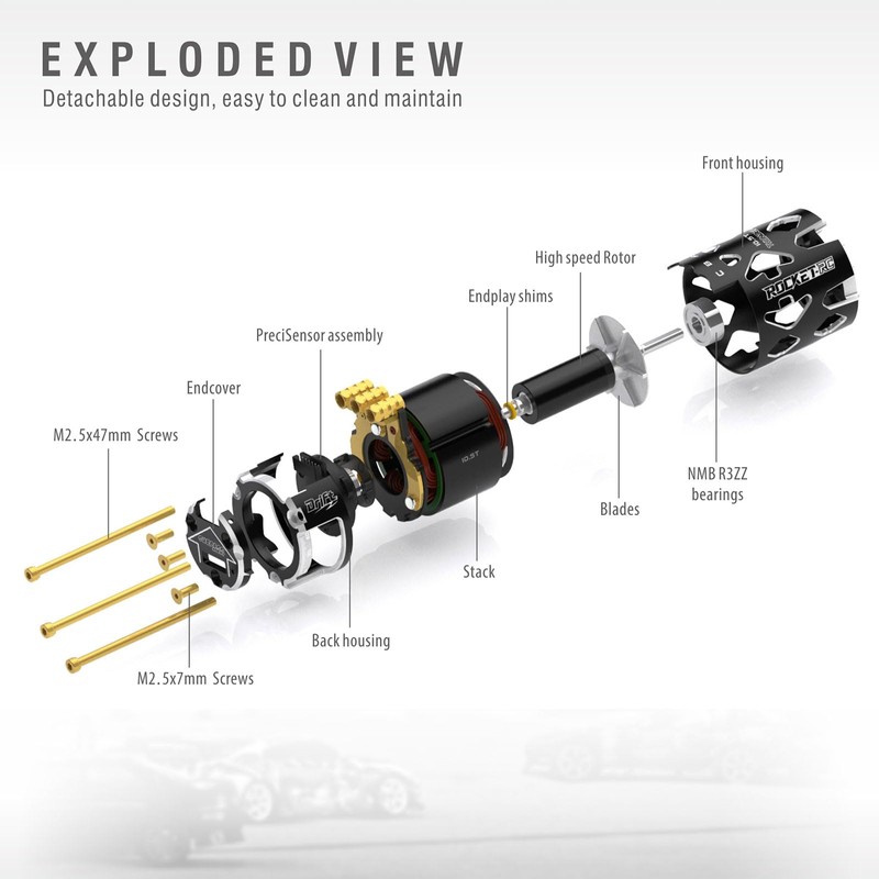 Surpass Hobby Thunder Power 540 Drift Sensored Blrushless Motor High-Torque