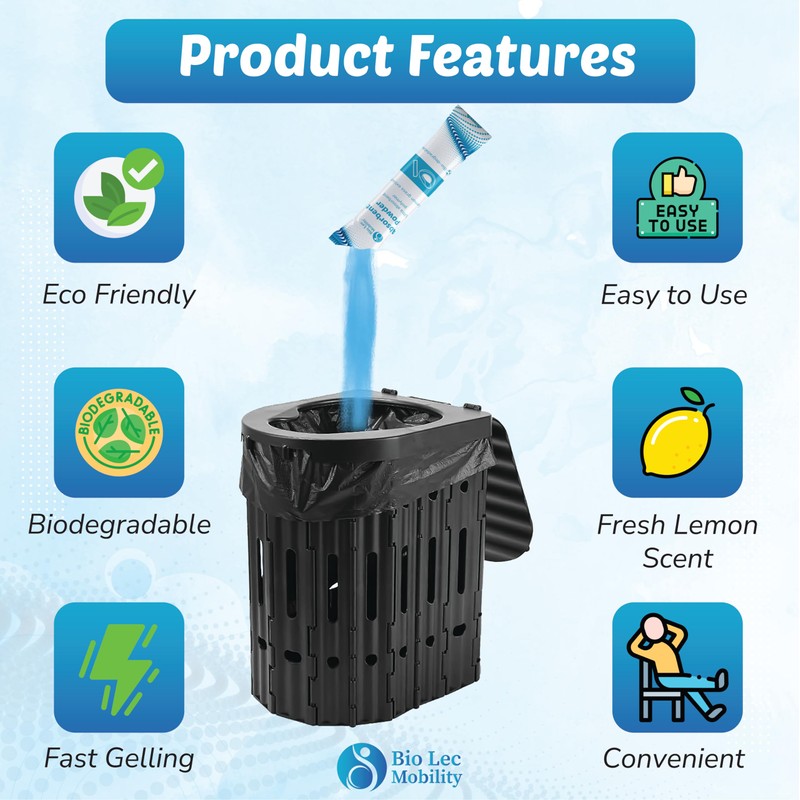 Bio-Lec Mobility Absorbent Pouches | Individual Satchets | Pack of