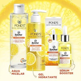 Sérum Pond's Sérum booster Vs Manchas 30g + Agua Micelar Pond's Agua Micelar Vs Manchas 300ml + Limpiador Facial Pond's Limpiador Facial Vs Manchas 20