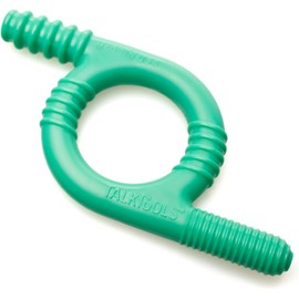 TalkTools Baby Chewy | Oral Motor Sensory Tool for Kids and Toddlers | Therapy Tools to Improve Chewing and Biting (Ridges, Green)