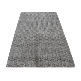 Shahbanu Rugs Scorpion Gray Hand Loomed Tone on Tone Design Wool Sample Oriental Rug (2'x3')