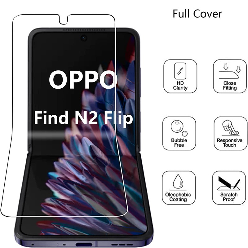 Screen Protector for Oppo Find N2 Flip, [Pack of 2+2]
