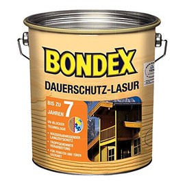Bondex Oregon Pine Permanent Protection Glaze, 0.75 L for 10 m², High Weather and UV Protection for up to 8 Years, Drip Resistant, Natural Weathering - No Chipping, Permanent Protection Glaze, Wood