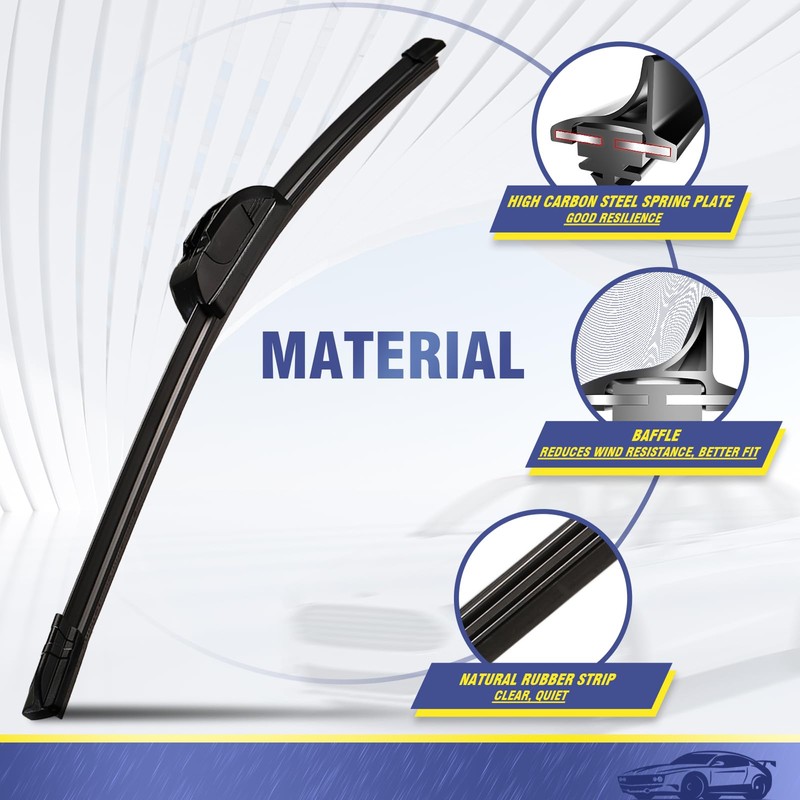3 Wipers Factory Replacement for Jeep Cherokee 2014 2015 2016