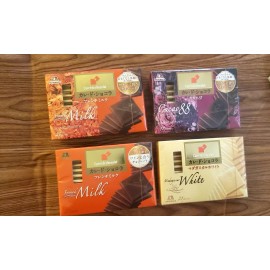 MORINAGA 4 PACK JAPANESE MORINAGA MADAGASCAR FRENCH MILK ,WHITE CHOCOLATE & CACAO 88