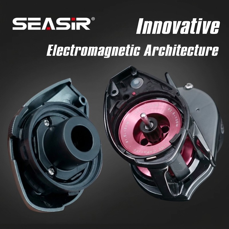 Carrete de pesca de lanzamiento SEASIR DCAST DC, con control