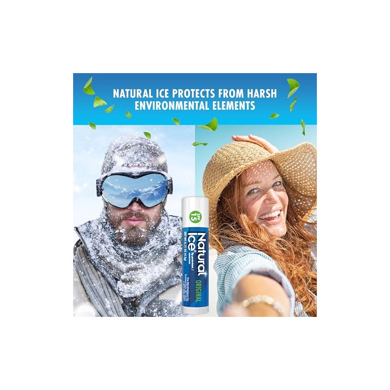 Mentholatum Natural Ice Lip Balm Original SPF 15 1 Each