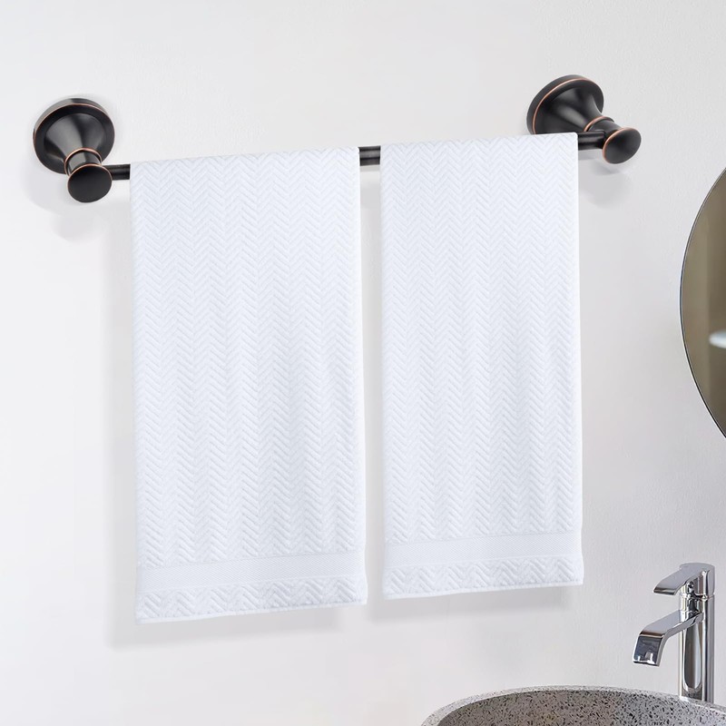 Adjustable Bronze 15 to 26Inch Bath Towel Bar Rack for