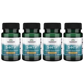 Swanson Premium Amino Acid 5-Htp - Extra Strength - 50 Milligrams 60 Capsules (4 Pack)