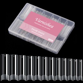 2XL Square Nail Tips, Long Half Cover Gel Tips 312 Pcs