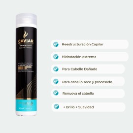 Kit Sí Hidratante Restructurante con Caviar Barcelona Pharma reestructuración - 2 packs de 2 unidades de 525mL 2kg
