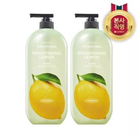 On The Body 온더바디 더내추럴바디워시 레몬향 900g x 2개 201744 [더내추럴 바디워시 900g 레몬향 2개201744] On The Body The Natural Body Wash Lemon Scent 900g x 2pcs 201744
